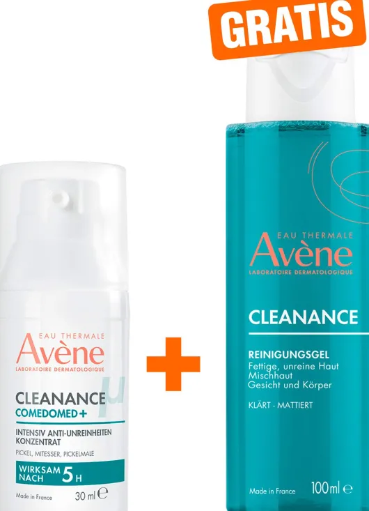 Avene Cleanance Comedomed Anti Unreinheiten Konzentrat 30 ml + gratis Cleanance Reinigungsgel 100 ml