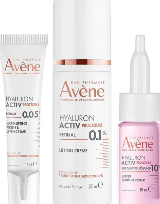 Avene Hyaluron Activ Serum 20 ml + Hyaluron Activ Retinal Creme 30 ml + Hyaluron Procedure Augen-Lippen Creme 15 ml