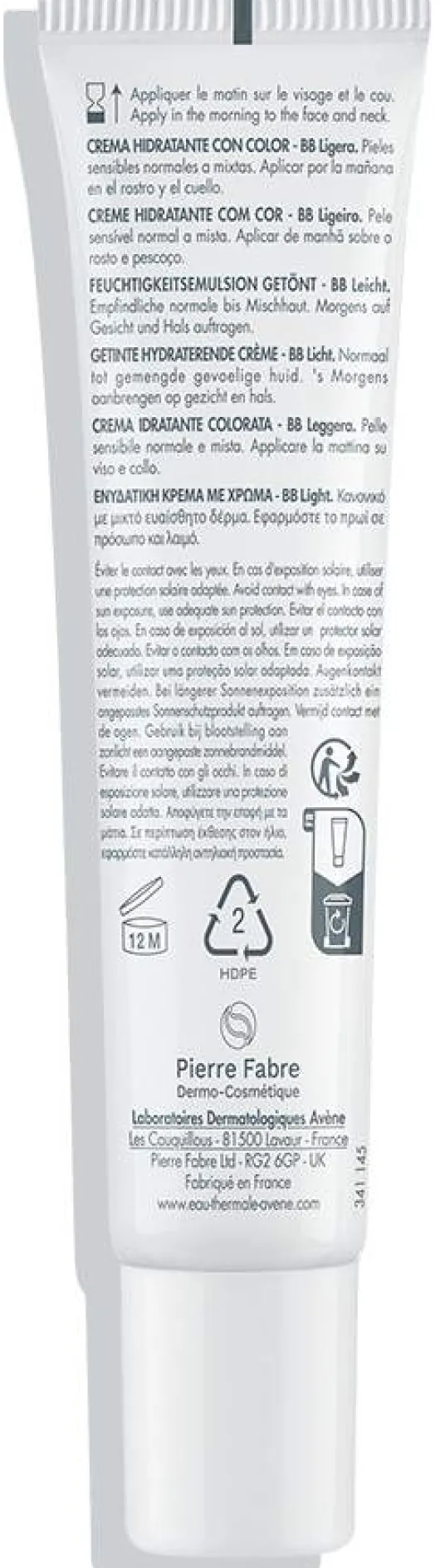 Avene Hydrance BB-LEICHT Feuchtigkeitsemulsion getönt SPF 30 40 ml