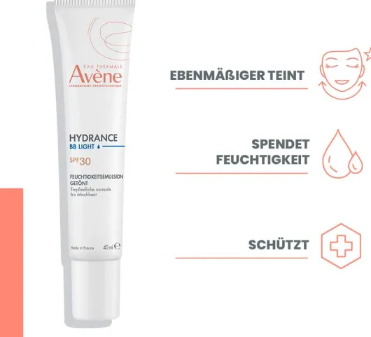 Avene Hydrance BB-LEICHT Feuchtigkeitsemulsion getönt SPF 30 40 ml
