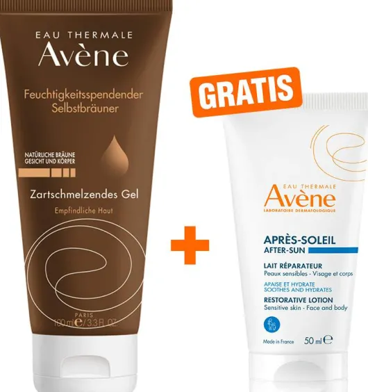 Avene Selbstbräuner feuchtigkeitsspendend 100 ml + gratis Repair Lotion 50 ml