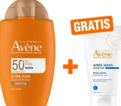 Avene Ultra Fluid Perfector 50+ 50 ml + gratis Repair-Lotion nach der Sonne 50 ml