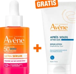 Avene Ultra Serum aufpolsternd SPF 50+ 30 ml + gratis Avene Repair-Lotion nach der Sonne 50 ml