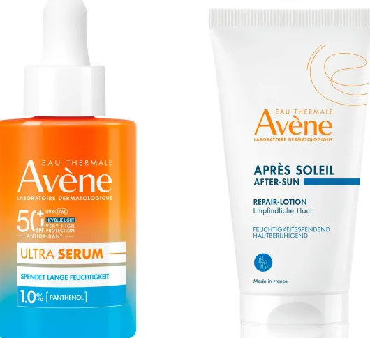 Avene Ultra Serum Feuchtigkeit SPF 50+ 30 ml + gratis Avene Repair-Lotion nach der Sonne 50 ml