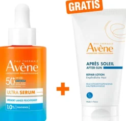 Avene Ultra Serum Feuchtigkeit SPF 50+ 30 ml + gratis Avene Repair-Lotion nach der Sonne 50 ml