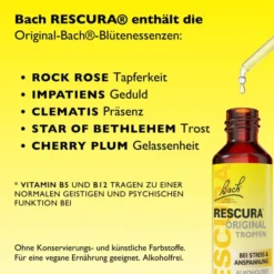 Bachblüten Rescura 20 ml Tropfen alkoholfrei