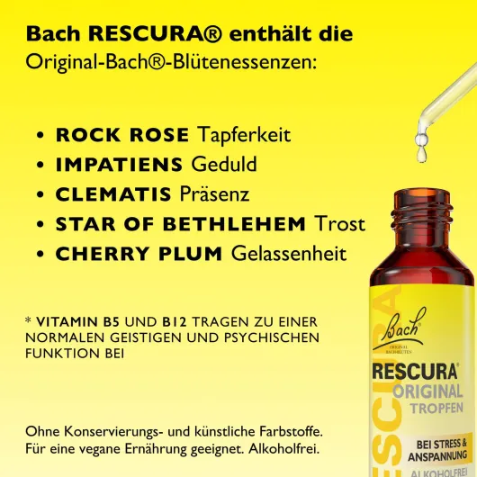 Bachblüten Rescura 20 ml Tropfen alkoholfrei
