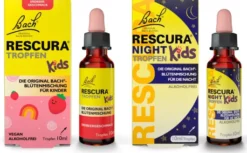 Bach Original Rescura Kids Erdbeer 10 ml Tropfen + Bach Original Rescura Night Kids 10 ml Tropfen