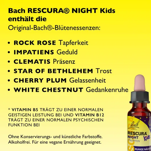 Bach Original Rescura Kids Night alkoholfrei 10 ml Tropfen