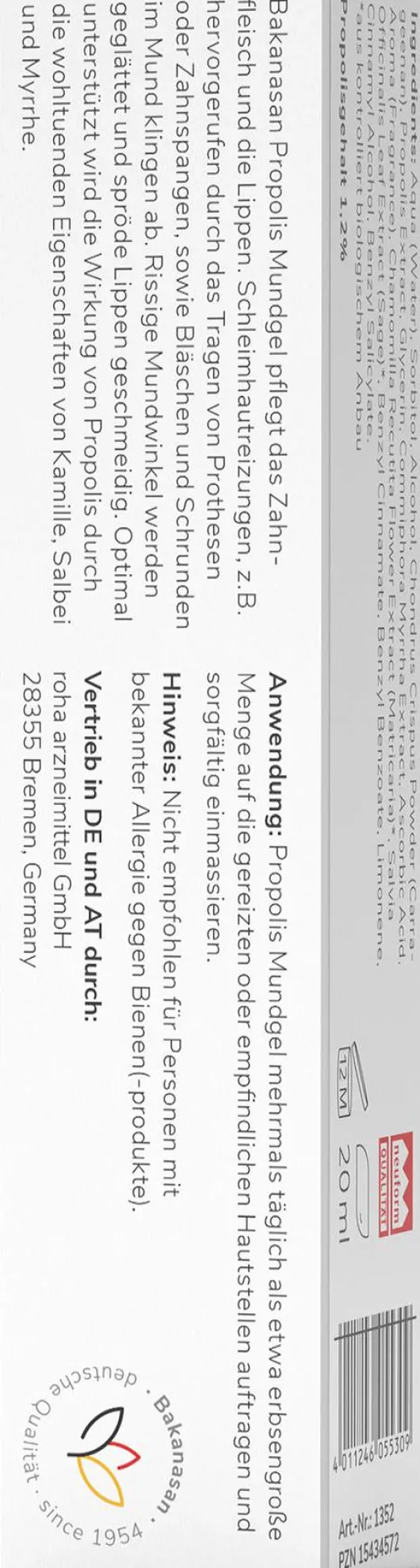 Bakanasan Propolis Mundgel 20 ml