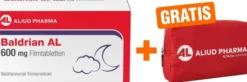 Baldrian AL 600 mg Filmtabletten 60 Stück + gratis Medikamententasche 1 Stück