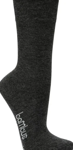Bambus Wellness-Socken 39-42 Anthrazit 3 Paar + gratis Latschenkiefer Einreibung 250 ml