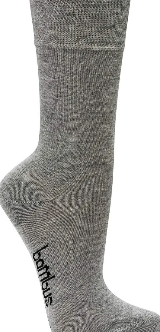 Bambus Wellness-Socken 43-46 Beige 3 Paar + gratis Latschenkiefer Einreibung 250 ml