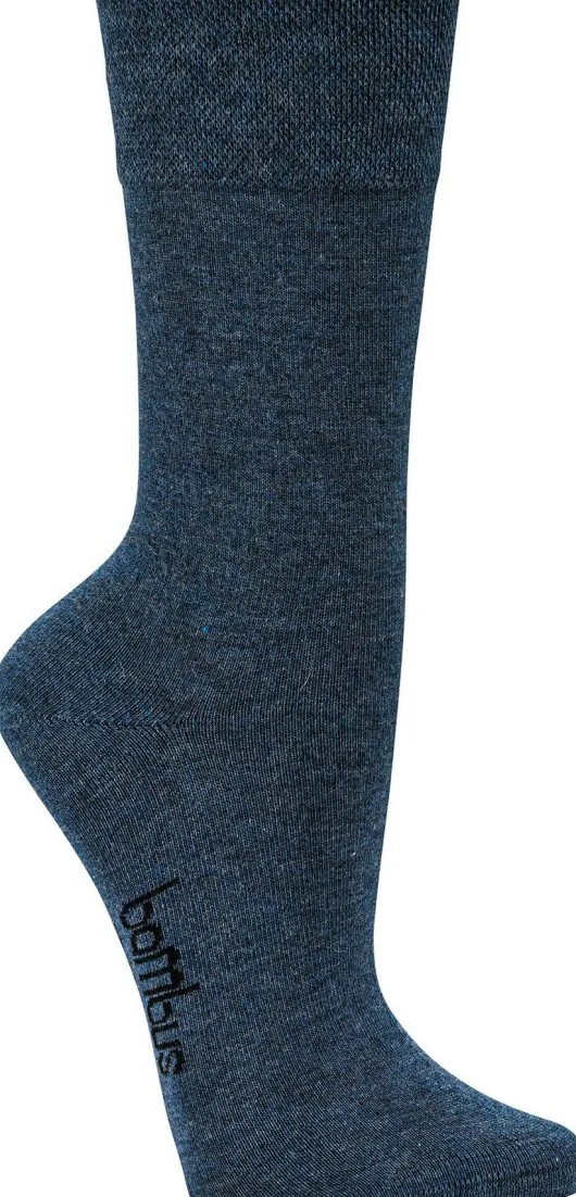 Bambus Wellness-Socken 35-38 Jeansblau 3 Paar + gratis Latschenkiefer Einreibung 250 ml