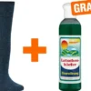 Bambus Wellness-Socken 39-42 Jeansblau 3 Paar + gratis Latschenkiefer Einreibung 250 ml