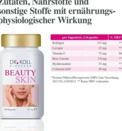 Beauty Skin Dr.Koll Kollagen + Hyaluron + Q10 + Vitamin C 60 Kapseln
