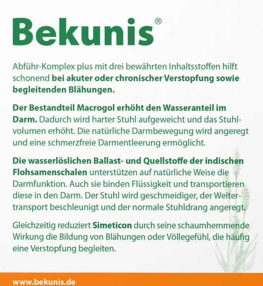 Bekunis Abführ-Komplex plus Pulver 10 Sachets