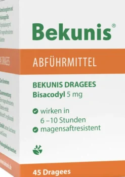 Bekunis Dragees Bisacodyl 5 mg 45 Magensaftresistente Tabl.
