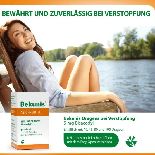 Bekunis Dragees Bisacodyl 5 mg 45 Magensaftresistente Tabl.
