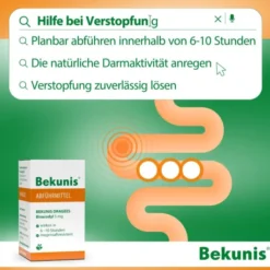 Bekunis Dragees Bisacodyl 5 mg 45 Magensaftresistente Tabl.