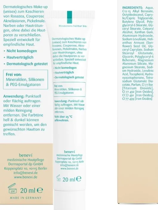 Benevi Color Pigmentcreme Dunkel 20 ml