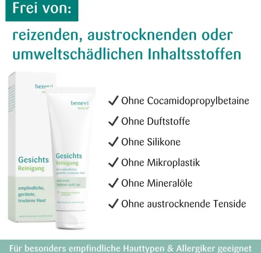 Benevi Neutral Gesichts - Reinigung Gel 125 ml
