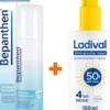 Bepanthen Schaumspray 75 ml + Ladival allergische Haut Sonnenschutz-Spray LSF50+ 150 ml