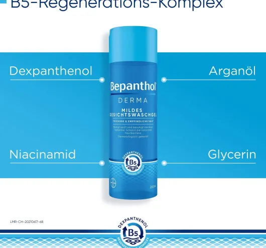 Bepanthol DERMA Mildes Gesichtswaschgel 200 ml Flasche