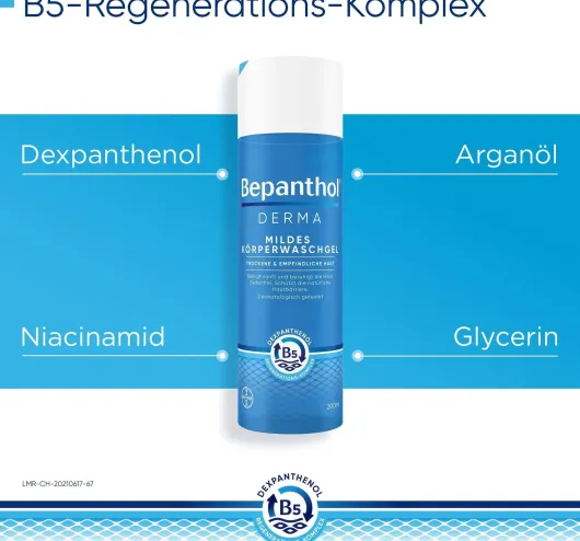 Bepanthol Derma Mildes Körperwaschgel 200 ml Flasche