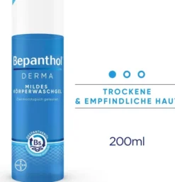 Bepanthol Derma Mildes Körperwaschgel 200 ml Flasche