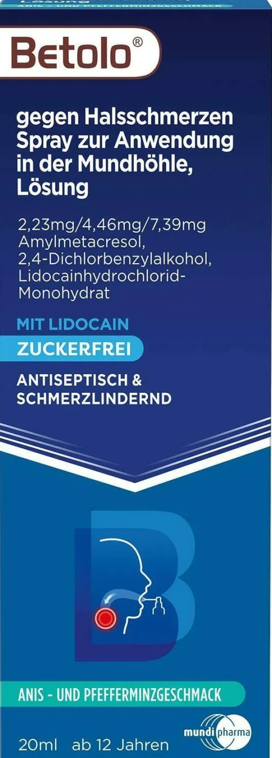 Betolo gegen Halsschmerzen 20 ml Rachenspray