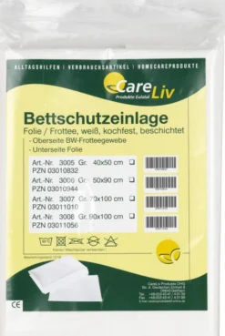 Bettschutzeinlage Folie Frottee 50x90cm