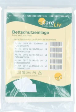 Bettschutzeinlage Folie Weiß 90x120cm