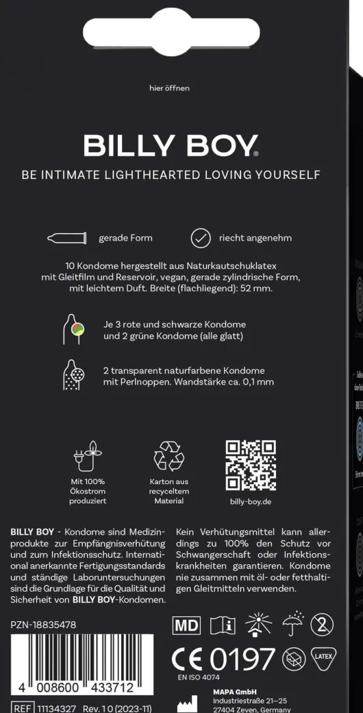 Billy Boy Bunte Vielfalt 10 Stück
