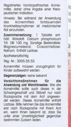 Biochemie 2 Calcium Phosoricum D 6 Tabletten