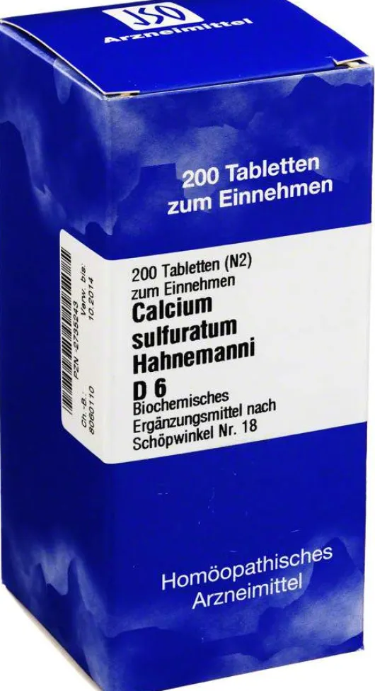Biochemie 18 Calcium Sulfuratum D6 Tabletten 200 Tabletten