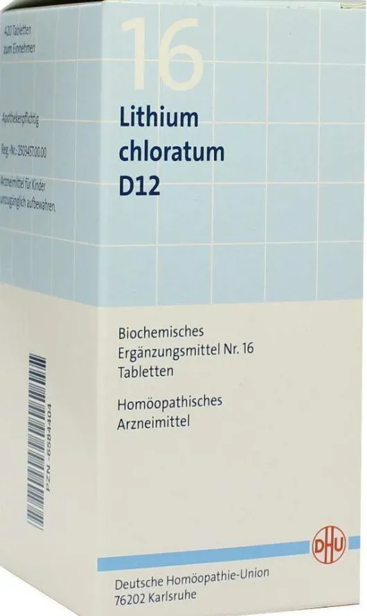 Biochemie Dhu 16 Lithium Chloratum D12 420 Tabletten