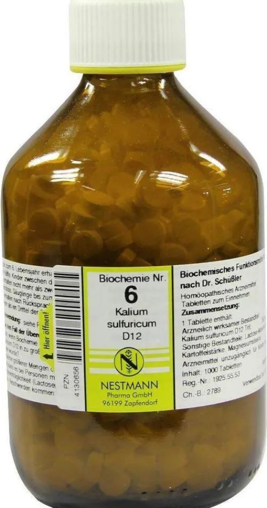 Biochemie 6 Kalium Sulfuricum D 12 1000 Tabletten