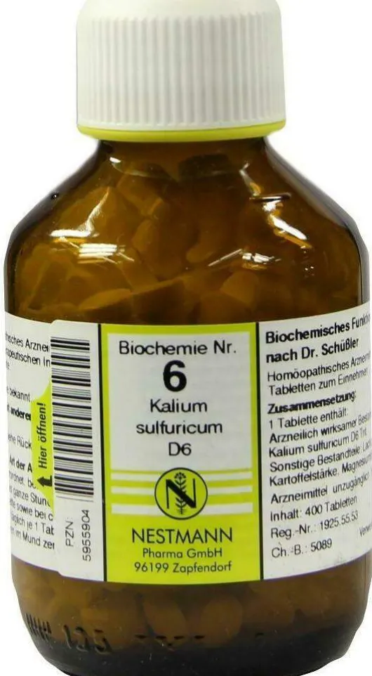 Biochemie 6 Kalium Sulfuricum D 6 400 Tabletten
