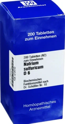 Biochemie 10 Natrium Sulfuricum D 6 200 Tabletten