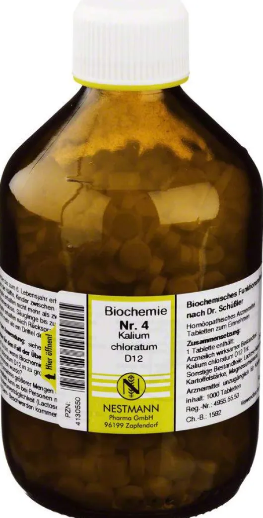 Biochemie Nestmann 4 Kalium Chloratum D12 1000 Tabletten