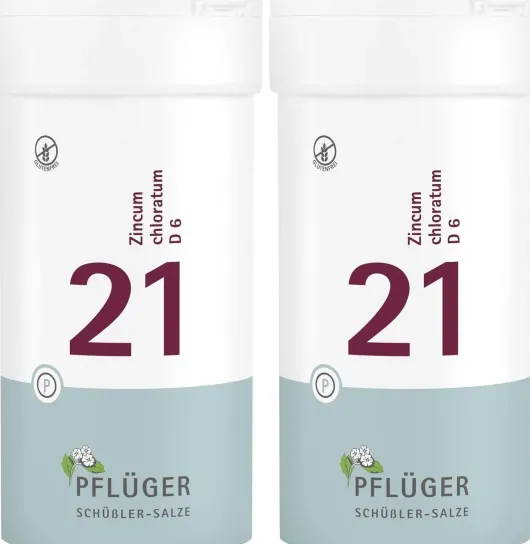 Biochemie Pflüger 21 Zincum chloratum D6 2 x 400 Tabletten