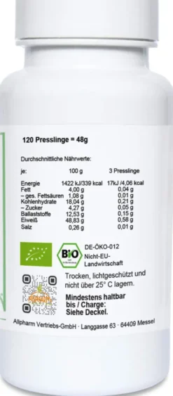 Bio Chlorella Mix Spirulina-Gerstengras 120 Presslinge