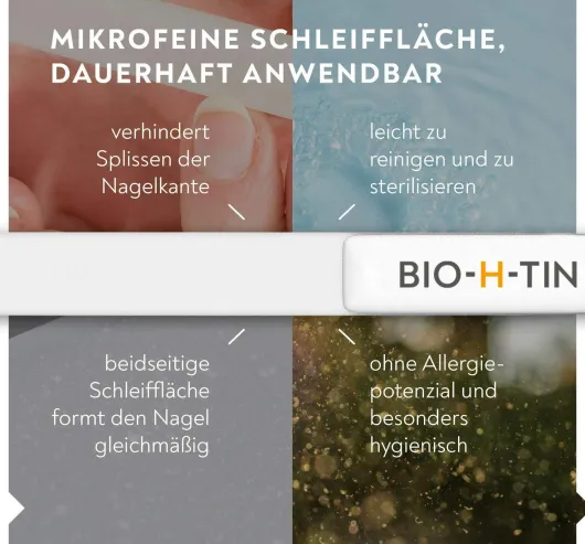 Bio-H-Tin Glas Nagelfeile