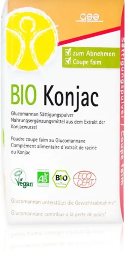 Bio Konjac Glucomannan Sättigungspulver 135 G