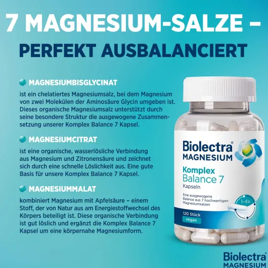 Biolectra Magnesium Komplex Balance 7 120 Kapseln