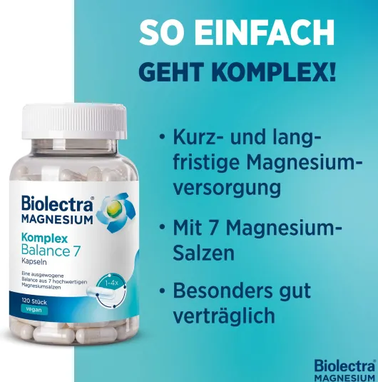 Biolectra Magnesium Komplex Balance 7 120 Kapseln