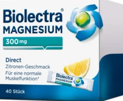 Biolectra Magnesium 300 mg Direct Zitronengeschmack 40 Beutel