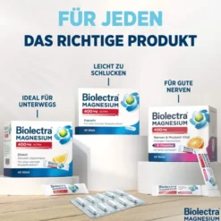 Biolectra Magnesium 300 mg Direct Zitronengeschmack 40 Beutel
