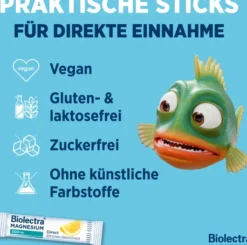 Biolectra Magnesium 300 mg Direct Zitronengeschmack 40 Beutel